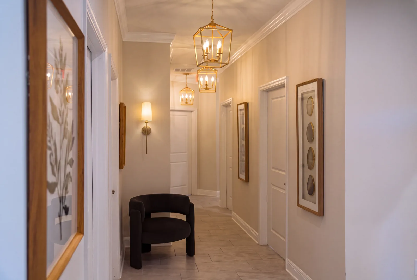 The corridor leading to our private treatment rooms in Tampa